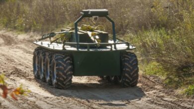 Ukrainian unmanned ground vehicles.