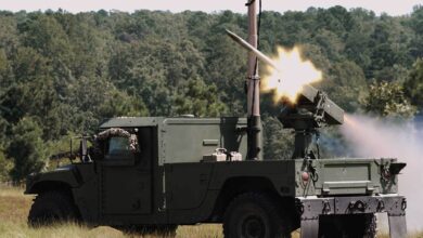 Vehicle Agnostic Modular Palletized ISR Rocket Equipment (VAMPIRE) counter-unmanned aerial system